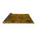 Sideview of Oriental Yellow Industrial Rug, urb2280yw