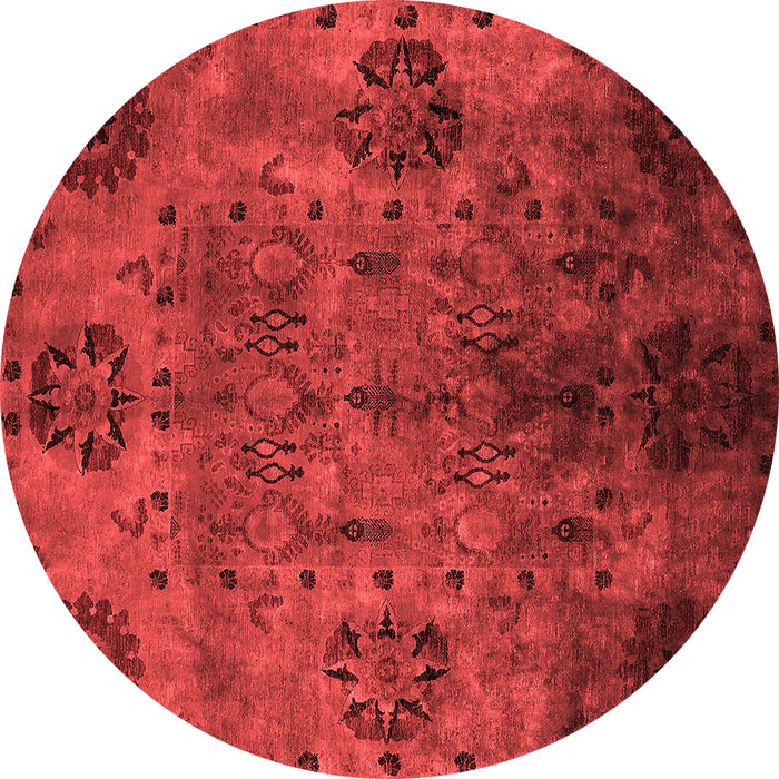 Machine Washable Oriental Red Industrial Rug, wshurb2280red