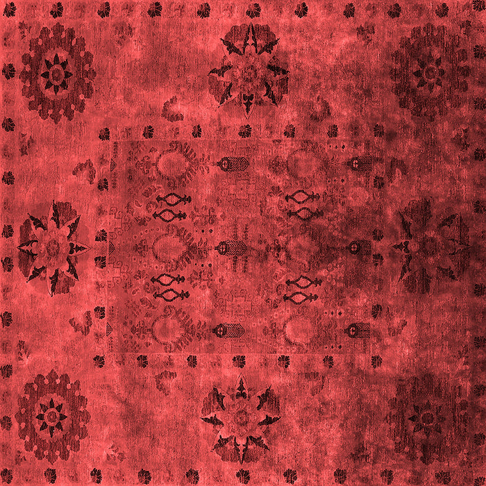 Machine Washable Oriental Red Industrial Rug, wshurb2280red