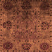 Square Oriental Orange Industrial Rug, urb2280org