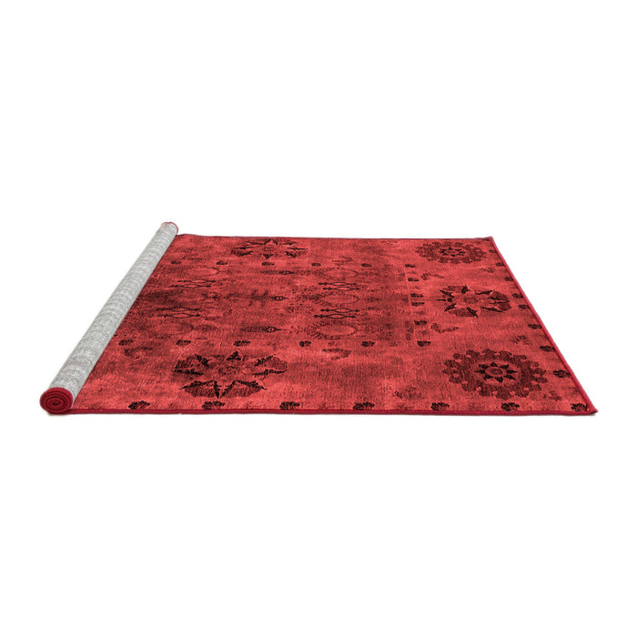Industrial Red Washable Rugs