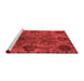 Industrial Red Washable Rugs