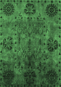 Oriental Emerald Green Industrial Rug, urb2280emgrn