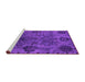 Sideview of Machine Washable Oriental Purple Industrial Area Rugs, wshurb2280pur