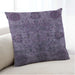 Lifestyle Image of Mid-Century Modern Urban Square Purple Haze Purple Throw Pillow, 18 inch by 18 inch, pwurb2280