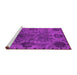 Sideview of Machine Washable Oriental Pink Industrial Rug, wshurb2280pnk