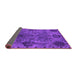 Sideview of Oriental Purple Industrial Rug, urb2280pur