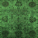 Square Oriental Green Industrial Rug, urb2280grn