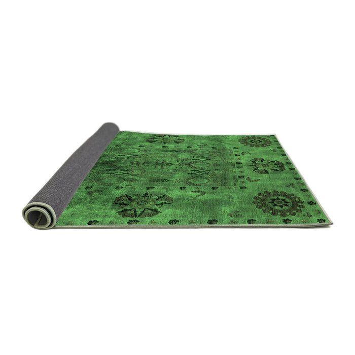 Sideview of Oriental Green Industrial Rug, urb2280grn