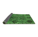 Sideview of Oriental Green Industrial Rug, urb2280grn