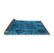 Sideview of Oriental Light Blue Industrial Rug, urb2280lblu