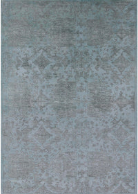 Machine Washable Industrial Modern Columbia Blue Rug, wshurb2281