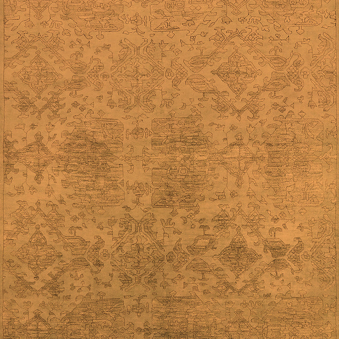 Machine Washable Persian Orange Bohemian Area Rugs, wshurb2281org