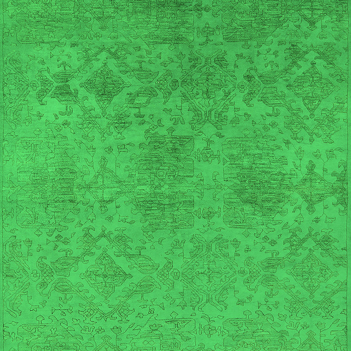 Machine Washable Persian Green Bohemian Area Rugs, wshurb2281grn