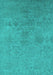 Machine Washable Persian Turquoise Bohemian Area Rugs, wshurb2281turq