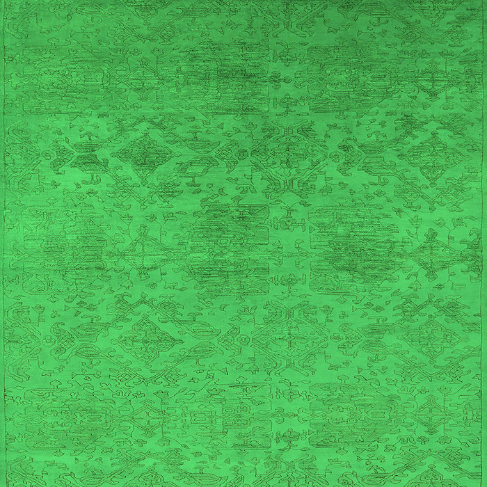 Square Machine Washable Persian Green Bohemian Area Rugs, wshurb2281grn