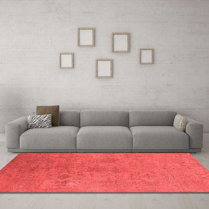 Bohemian Red Washable Rugs