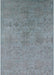 Mid-Century Modern Columbia Blue Persian Rug, urb2281