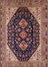 Mid-Century Modern Camel Brown Oriental Rug, urb2282