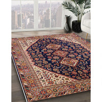 Mid-Century Modern Camel Brown Oriental Rug, urb2282