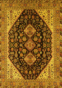 Oriental Yellow Industrial Rug, urb2282yw