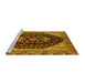 Sideview of Machine Washable Oriental Yellow Industrial Rug, wshurb2282yw