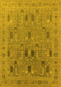 Oriental Yellow Industrial Rug, urb2283yw