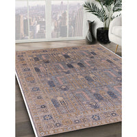 Mid-Century Modern Puce Purple Oriental Rug, urb2283