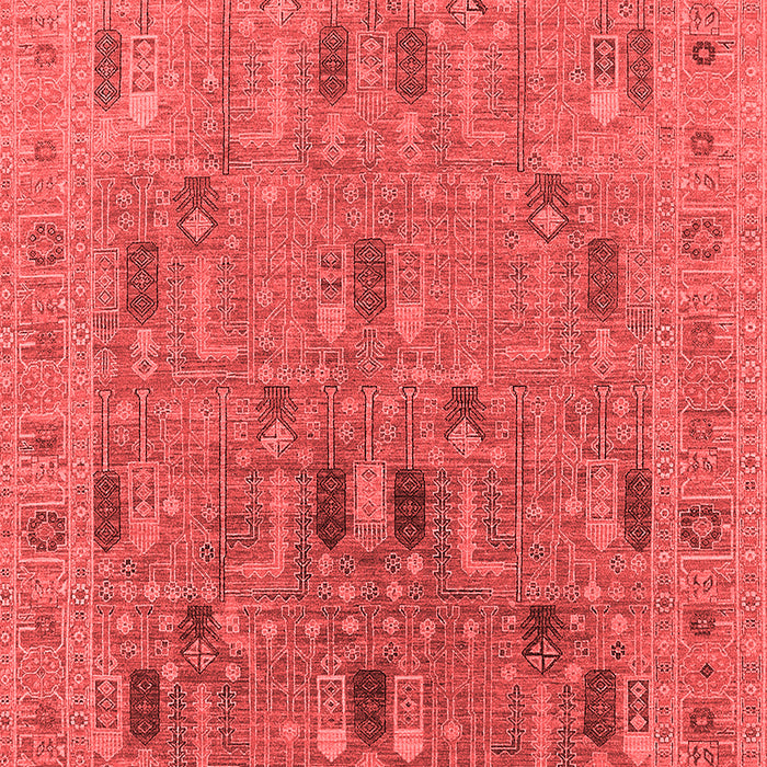 Machine Washable Oriental Red Industrial Rug, wshurb2283red