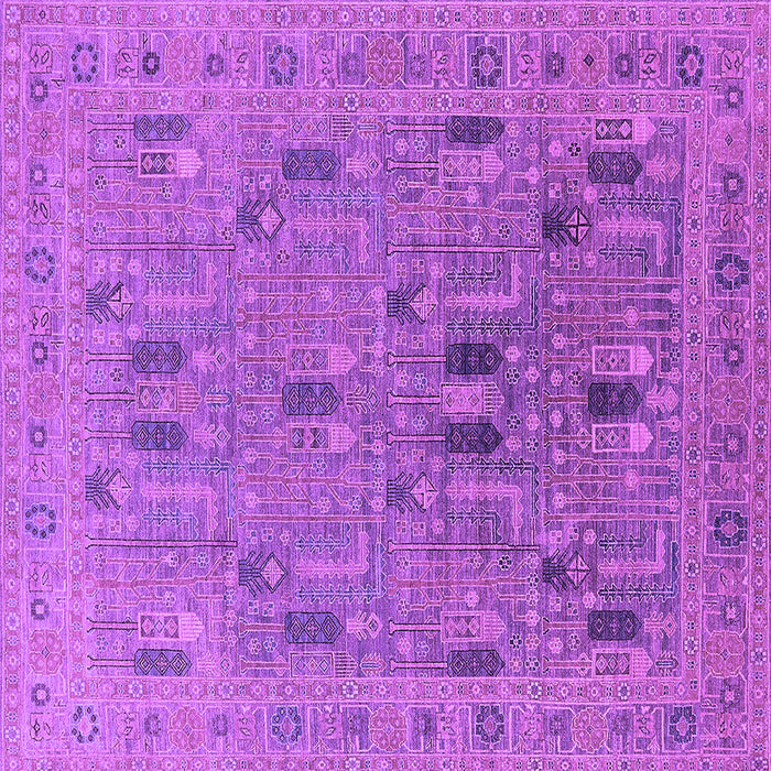 Square Oriental Purple Industrial Rug, urb2283pur
