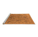 Sideview of Machine Washable Oriental Orange Industrial Area Rugs, wshurb2283org