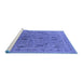 Sideview of Machine Washable Oriental Blue Industrial Rug, wshurb2283blu