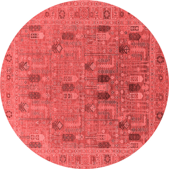 Machine Washable Oriental Red Industrial Rug, wshurb2283red