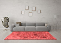 Industrial Red Washable Rugs