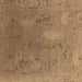 Square Oriental Brown Industrial Rug, urb2284brn