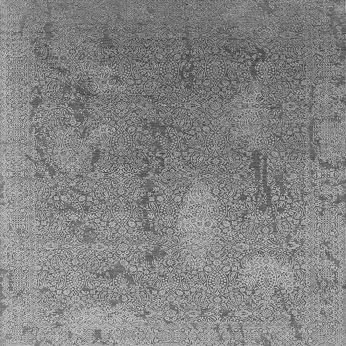 Square Oriental Gray Industrial Rug, urb2284gry