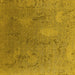 Square Oriental Yellow Industrial Rug, urb2284yw