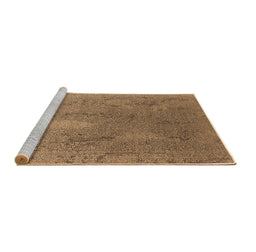 Sideview of Machine Washable Oriental Brown Industrial Rug, wshurb2284brn