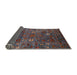 Sideview of Mid-Century Modern Red Oriental Rug, urb2285