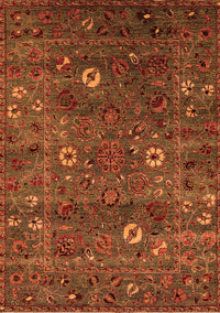 Oriental Orange Traditional Rug, urb2285org