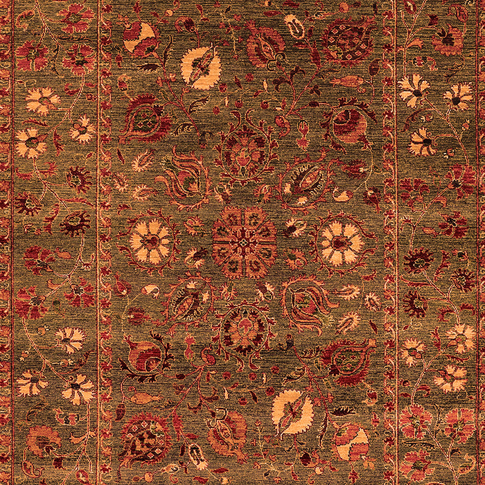 Oriental Orange Traditional Rug, urb2285org