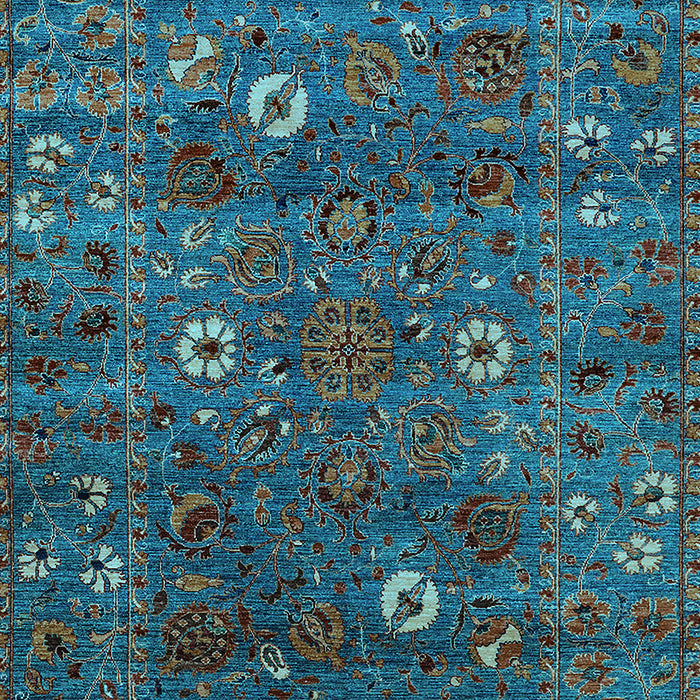Oriental Light Blue Traditional Rug, urb2285lblu