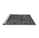 Sideview of Machine Washable Oriental Gray Traditional Rug, wshurb2285gry