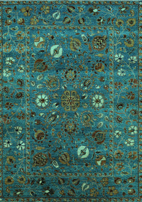Oriental Turquoise Traditional Rug, urb2285turq