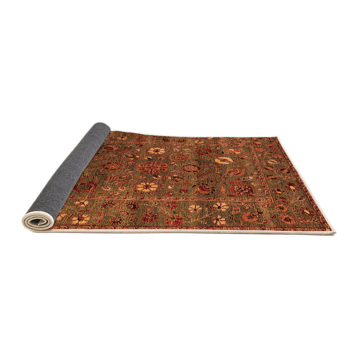 Sideview of Oriental Orange Traditional Rug, urb2285org