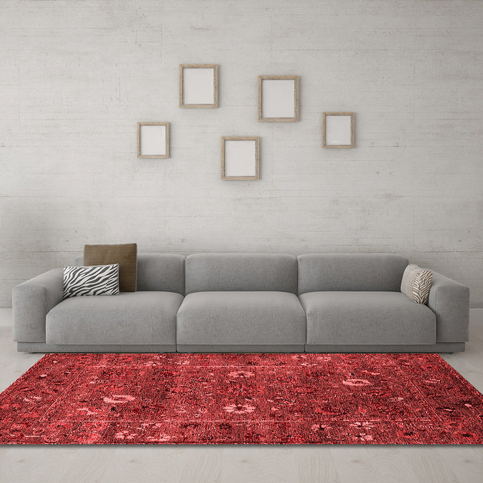 Traditional Red Washable Rugs