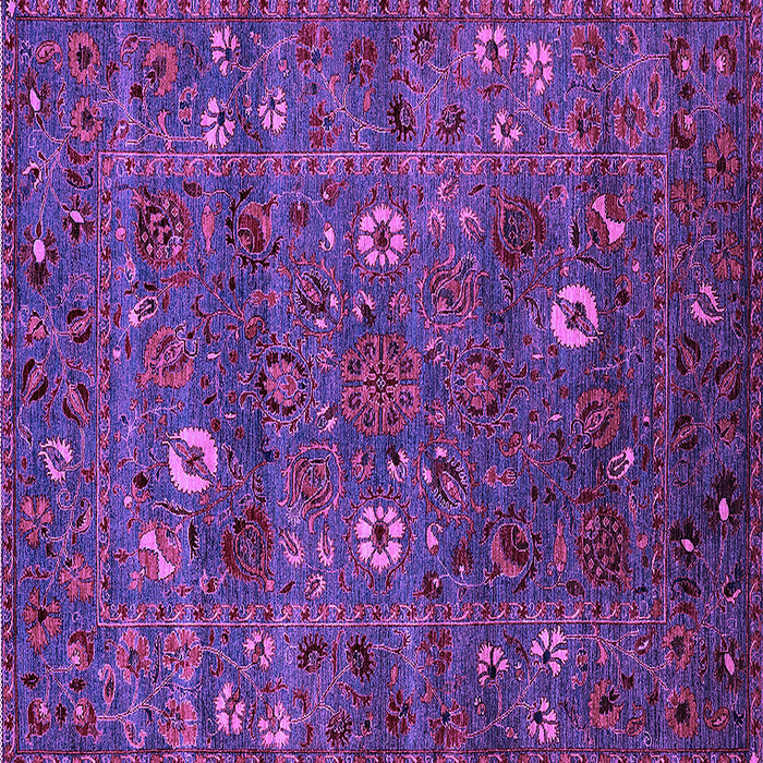 Square Oriental Purple Traditional Rug, urb2285pur