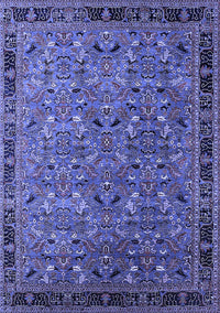 Oriental Blue Traditional Rug, urb2286blu