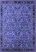 Oriental Blue Traditional Rug, urb2286blu