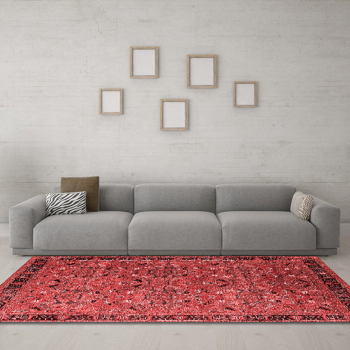 Traditional Red Washable Rugs